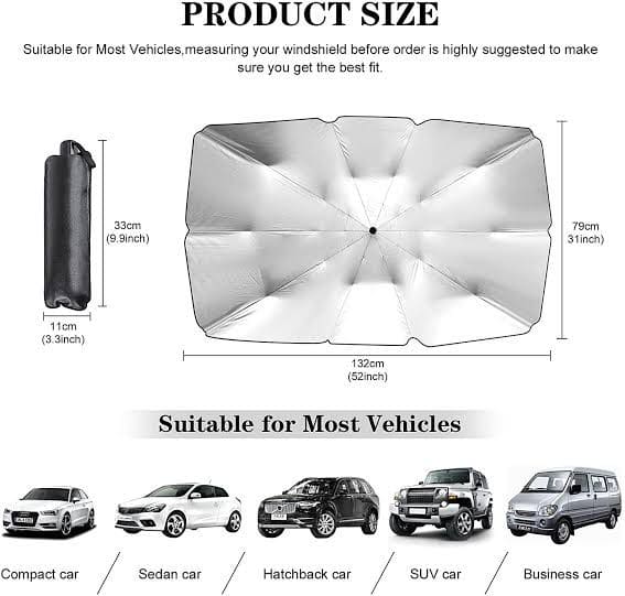Umbrella Car Windshield, Foldable Car Windshield, Sun Shade Protector, Parasol Umbrella Front Window Sunshade, Interior Heat Insulation Car Sunshade, Sunscreen Heat Insulation Cloth Umbrella Car Windshield, Foldable Car Windshield, Sun Shade Protector, Parasol Umbrella Front Window Sunshade, Interior Heat Insulation Car Sunshade, Sunscreen Heat Insulation Cloth